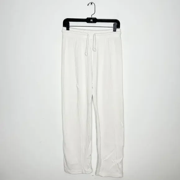 WILDFOX Ribbed Knit Sweatpants Womens Medium Beach Vacation Bridal Wedding - Picture 2 of 5